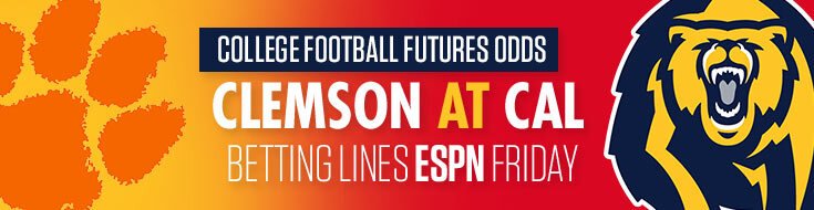 Clemson Tigers vs. Cal Golden Bears NCAAF Betting Odds & Picks (09/25/2026)