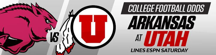 Arkansas Razorbacks vs. Utah Utes College Football Betting Odds (09/12/2026)