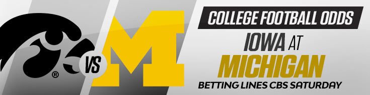 Iowa Hawkeyes vs. Michigan Wolverines NCAAF Betting Odds & Picks (09/26/2026)