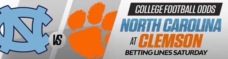 North Carolina Tar Heels vs. Clemson Tigers NCAAF Betting Lines (09/19/2026)