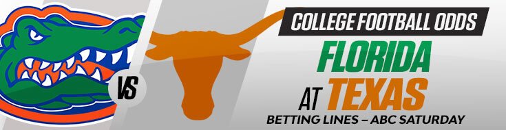 Florida Gators at Texas Longhorns NCAAF Betting Predictions & Picks (10/17/2026)