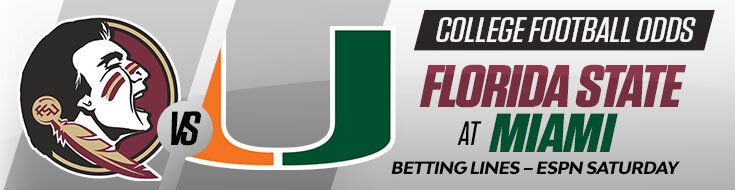 Florida State Seminoles at Miami Hurricanes NCAAF Betting Information (10/17/2026)