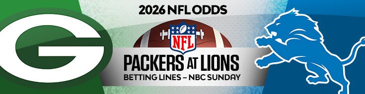 Green Bay Packers at Detroit Lions NFL Betting Preview & Odds (10/25/2026)