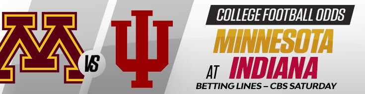 Minnesota Golden Gophers at Indiana Hoosiers NCAAF Betting Odds (10/31/2026)
