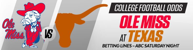 Ole Miss Rebels vs. Texas Longhorns NCAAF Betting Odds & Picks (10/24/2026)