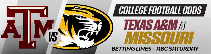 Texas A&M Aggies at Missouri Tigers NCAAF Betting Predictions (10/10/2026)