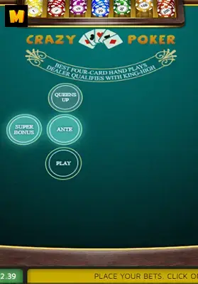 Play Crazy Poker Casino Game
