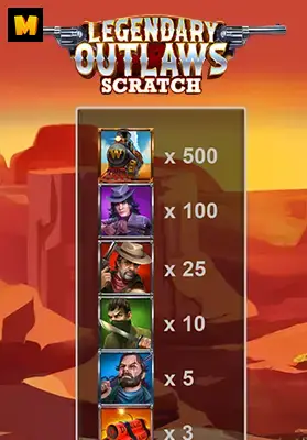 Play Scratch Outlaws Casino Game