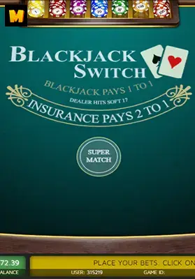 Play Switch BJ 6 Decks Casino Game