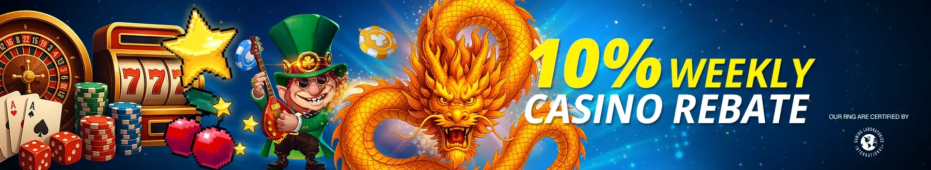 Casino 10% Weekly Casino Rebate