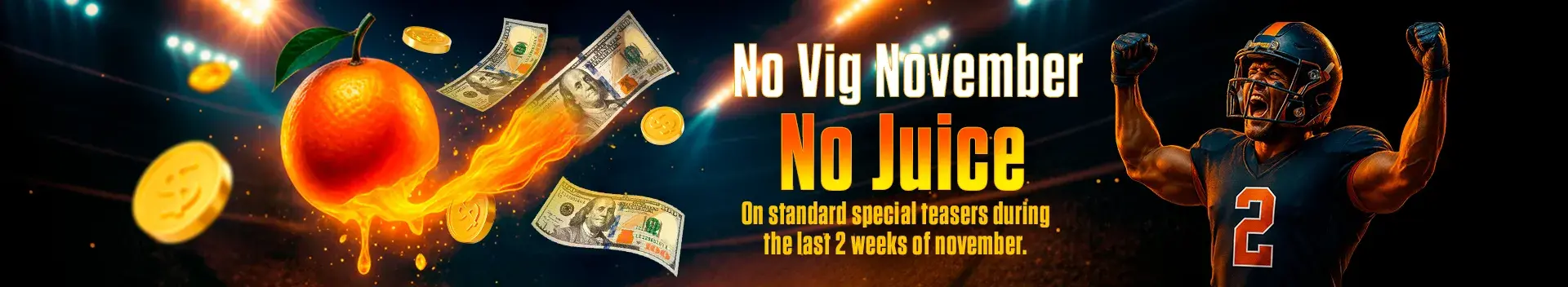 NFL Vig Free November 200% Bonus