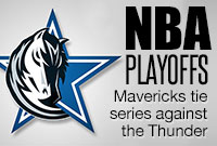 Mavericks tie series against the Thunder at the 2016 NBA Playoffs