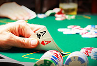Playing online poker