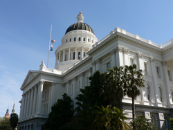 California legislature building in Sacramento