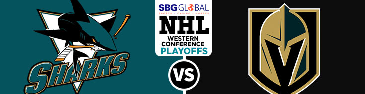 San Jose Sharks vs. Vegas Golden Knights NHL Western Conference Playoffs Odds