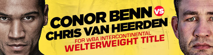 WBA Continental Welterweight Title Benn vs. van Heerden Odds (04-16-2022)