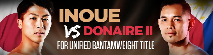 Inoue vs. Donaire II Unified Bantamweight Title Betting Odds (06-07-2022)