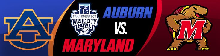 Music City Bowl Auburn vs. Maryland NCAAF Betting Preview & Odds (12-30-2023)