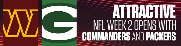 Attractive NFL Week 2 Opens With Commanders and Packers