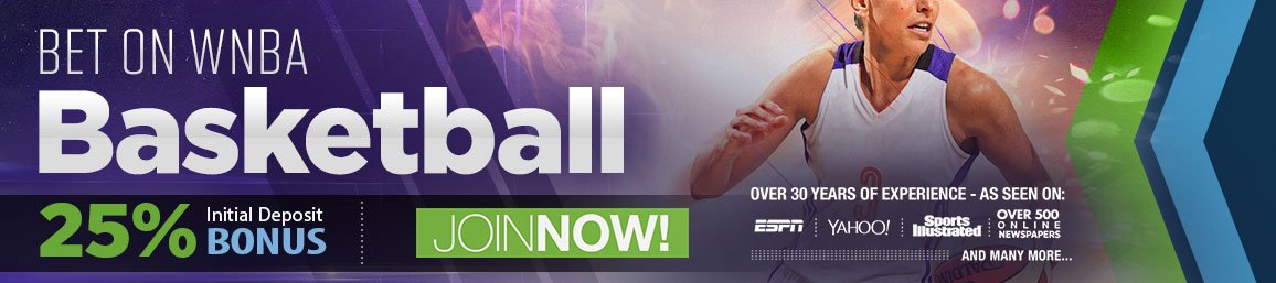 Bet on WNBA Basketball 25% Bonus